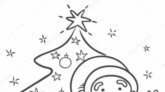 10 Bức tranh tô màu ông già Noel mới nhất cho bé