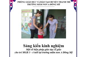 SKKN Sáng kiến kinh nghiệm mầm non 3-4 tuổi