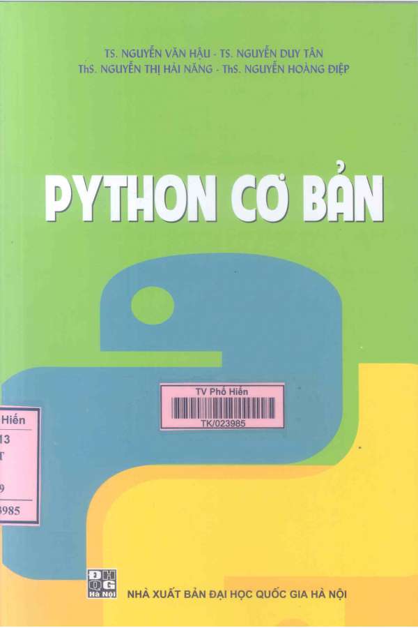 Download Ebook Python Cơ Bản PDF - TeachVN