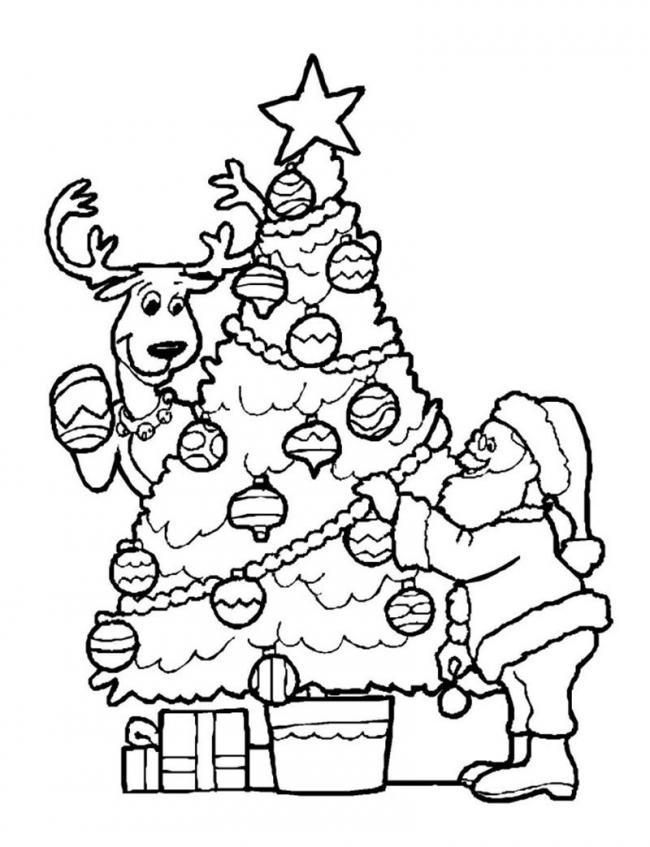 Bức tranh với hình ảnh cây thông vui nhộn, dễ thương cùng ông già Noel đang sẵn sàng chờ bạn khám phá. Không chỉ đẹp mà còn mang lại nhiều cảm hứng cho mùa Giáng sinh sắp tới, hãy cùng ngắm bức tranh này nhé!
