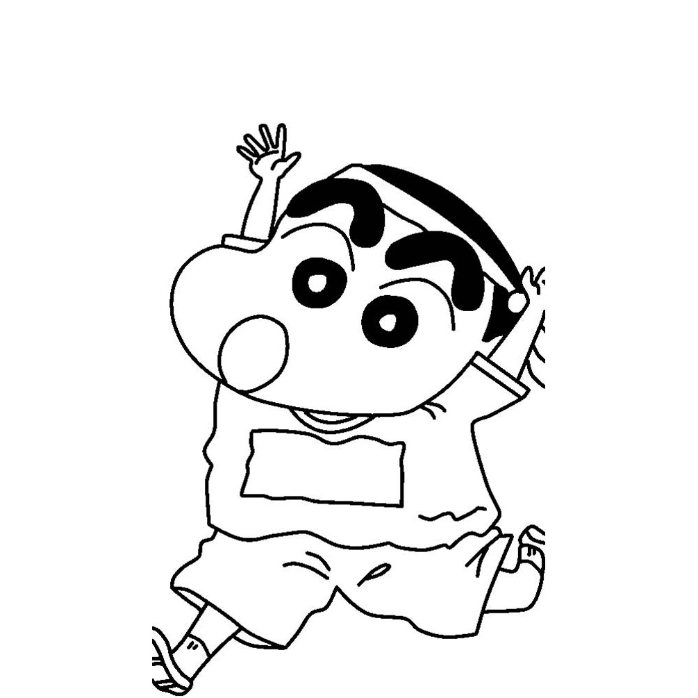 Bộ tranh tô màu Shin cậu bé bút chì cho bé yêu thích phim hoạt hình